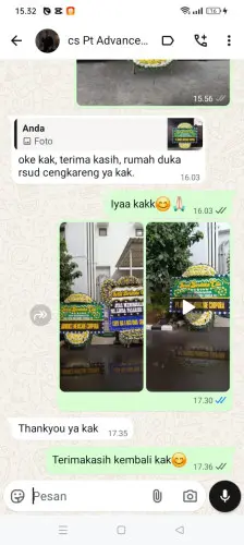 Testimonial Papan Bunga Pernikahan cipamekar