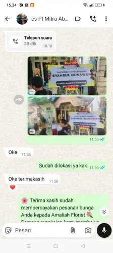 Testimonial Papan Bunga cipamekar