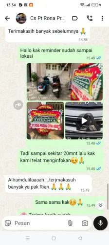 Testimonial Papan Bunga cipamekar